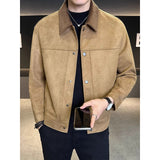 Autumn And Winter Suede Lapel Thickened Jacket