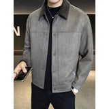 Autumn And Winter Suede Lapel Thickened Jacket