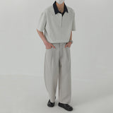 Patchwork Fake Two-piece POLO Shirt