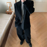 Casual Loose Fit Single-breasted Suit Jacket