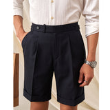 Italian Linen Non-iron Straight Breathable Casual Shorts