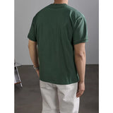 Men's Premium Breathable T-Shirt Soft Solid Color Crew Neck Casual Tee