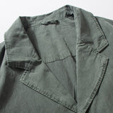 Men's Vintage Loose Jacket, Casual Retro Outerwear, Lightweight Streetwear Coat