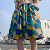 Casual Loose Printed Quick-drying Wide-leg Shorts