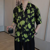 Men's Summer Loose Short Sleeve Floral Shirt