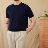 Lyocell Breathable Casual Round Neck T-shirt