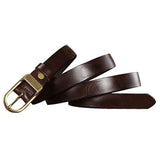 Distressed Decorative Cowhide Belt
