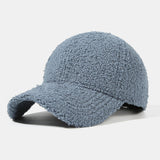 Plush Warm Solid Color Baseball Cap