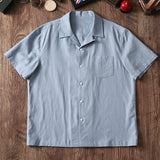 Breathable Loose Cuban Collar Linen Casual Shirt