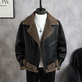 Men's Retro Pu Leather Casual Business Jacket