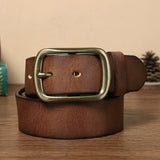 Vintage Handmade Pleated Pin Buckle Belt