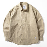 Men's Retro Loose Casual Shirt, Vintage Style Button Down Top, Long Sleeve Everyday Wear