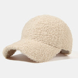 Plush Warm Solid Color Baseball Cap