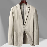 Men's Casual Business Blazer, Wrinkle Resistant Suit Jacket, Smart Casual Sport Coat