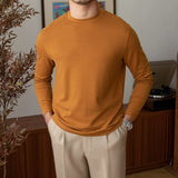 Men's Retro Casual Round Neck Long Sleeve Top