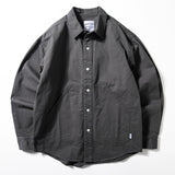 Men's Retro Loose Casual Shirt, Vintage Style Button Down Top, Long Sleeve Everyday Wear