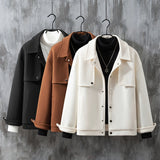 British Casual Style Short Lapel Jacket