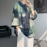 Wrinkle Tie-dye Half-sleeve T-shirt