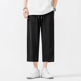 Summer Ice Silk Thin Loose Straight Casual Pants