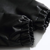 Men's Stand Collar Leather Jacket, Casual Motorcycle Biker Coat, Windproof Outerwear