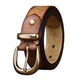 Genuine Leather Buckle Vintage Distressed Belt
