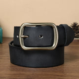 Vintage Handmade Pleated Pin Buckle Belt