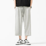 Summer Ice Silk Thin Loose Straight Casual Pants