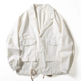 Men's Vintage Loose Jacket, Casual Retro Outerwear, Lightweight Streetwear Coat