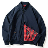 Men's Vintage Plaid Lined Jacket, Loose Fit Casual Coat, Retro Fall Outerwear
