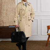 Casual Lapel Double-breasted Trench Coat