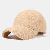 Plush Warm Solid Color Baseball Cap