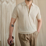 Slim-Fit Linen-Lyocell Polo Shirt