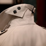 Double Breasted Business Casual Raglan Sleeve Coat