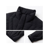 Casual White Duck Down Stand-up Collar Short Down Jacket