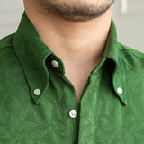 Casual Jacquard Long Sleeve Shirt