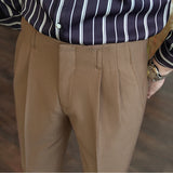 Men's Business Casual Straight Trousers