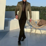 Slim Fit Vintage Suede Blazer
