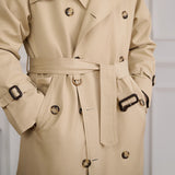 Casual Lapel Double-breasted Trench Coat