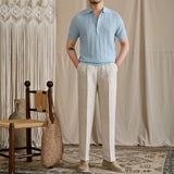 Slim-Fit Linen-Lyocell Polo Shirt