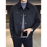 Autumn And Winter Suede Lapel Thickened Jacket