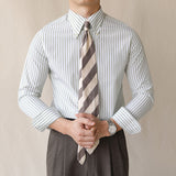 Striped Slim Lapel Shirt