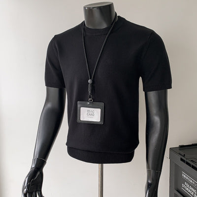 Heritage Crew Neck Knit Top Soft Touch Short Sleeve Tee