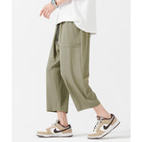 Summer Ice Silk Thin Loose Straight Casual Pants