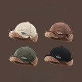 Lambswool Thick Warm Earflaps Hat
