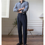 Men's Business Casual Straight Trousers