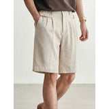 Breathable Linen-Feel Casual Dress Shorts