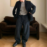 Casual Loose Fit Single-breasted Suit Jacket