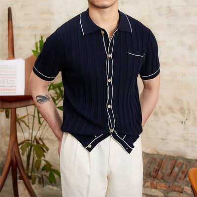 Simple Slim Short Sleeve POLO Shirt