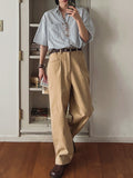 Japanese Retro Striped Loose Casual Shirt