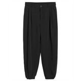 Men's Casual Loose Elastic Waist Sports Ninth Pants